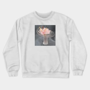 Vase and a silk flower Crewneck Sweatshirt